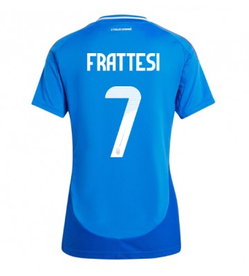 Italien Davide Frattesi #7 Hemmatröja Kvinnor EM 2024 Kortärmad